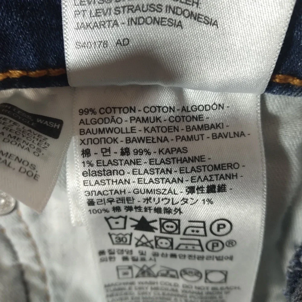 Levi's 514 jeans men's 40 x 32 regular fit straight Flex stretch denim pants